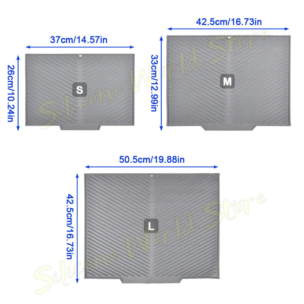 silicone dish drying mat - product view 3