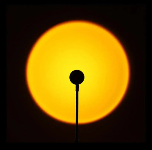 Sunset Projection Lamp, USB LED Atmosphere Light, 7 Static and 14 Dynamic Colors, 40° Beam for Photography and Livestreaming - product view 1