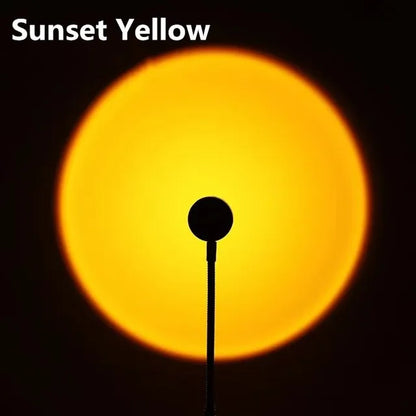 USB Sunset Projection Lamp with Adjustable Rotation, Rainbow Mood Effects and 13 Static and Dynamic Color Modes - product view 2
