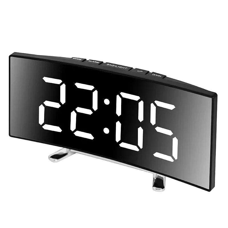 Digital LED Alarm Clock with Temperature Display, Adjustable Brightness, 12/24-Hour Format and Multiple Light Options for Bedroom - product view 3