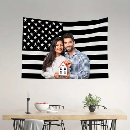 Custom Photo and Text Tapestry, Printed Woven Polyester Wall Hanging, Lightweight Personalized Décor in 7 Sizes - product view 6