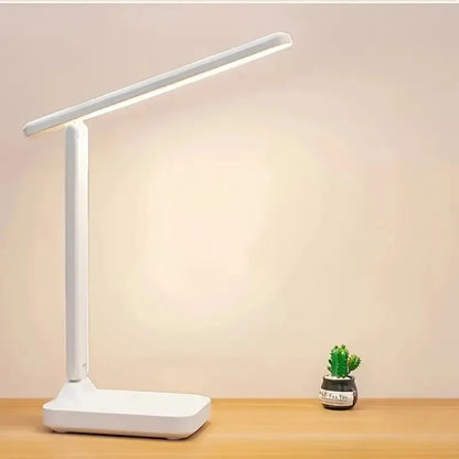 Folding LED Desk Lamp, USB Touch Control, Dimmable Adjustable Light, 5V DC Plug-In Design for Reading and Bedside Use - product view 4