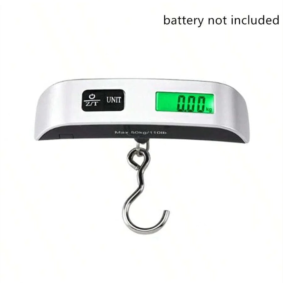 Portable Digital Luggage Scale, LCD Backlight, 50 kg Capacity, 10 g Accuracy, kg/lb Units, Tare Function for Travel - product view 1