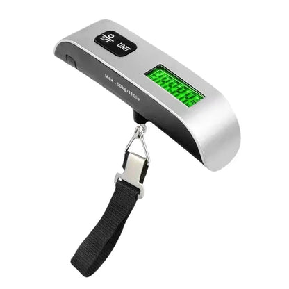 Portable Digital Luggage Scale, LCD Backlight, 50 kg Capacity, 10 g Accuracy, kg/lb Units, Tare Function for Travel - product view 2