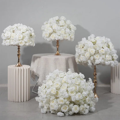 Artificial Cherry Blossom Flower Ball Centerpiece, Plastic Faux Floral Sphere, 30–80 cm Size Options for Table Décor - product view 6
