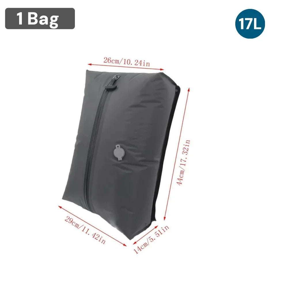 Waterproof Compression Packing Cubes, Tear-Resistant Leather Vacuum Storage Bags with 9L-41L Options for Travel - product view 3