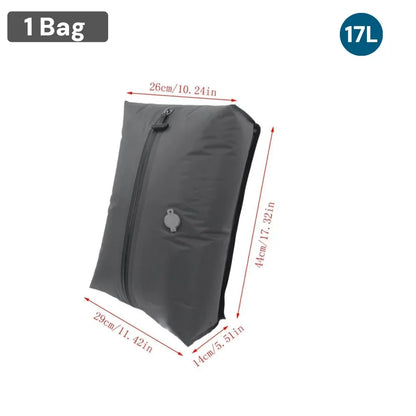 Waterproof Compression Packing Cubes, Tear-Resistant Leather Vacuum Storage Bags with 9L-41L Options for Travel - product view 3