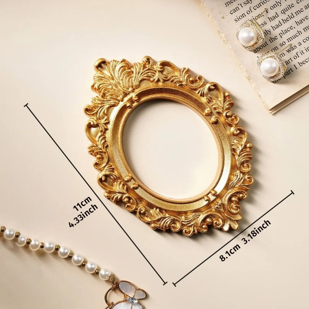 DIY Shadow Box Frame, Gold Plastic Mini 3D Memory Display, Vintage Photo Frame for Wedding Keepsakes and Gifts, 9 Shape Options - product view 1