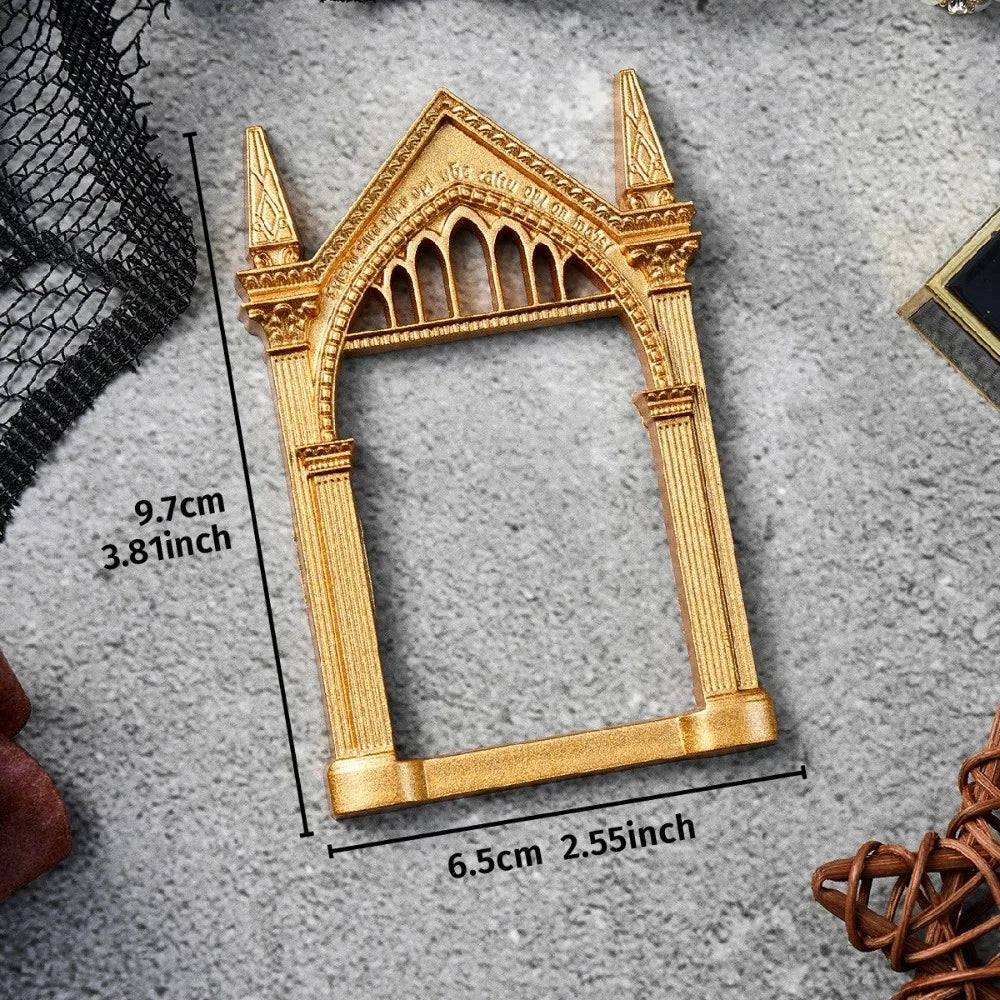 DIY Shadow Box Frame, Gold Plastic Mini 3D Memory Display, Vintage Photo Frame for Wedding Keepsakes and Gifts, 9 Shape Options - product view 6