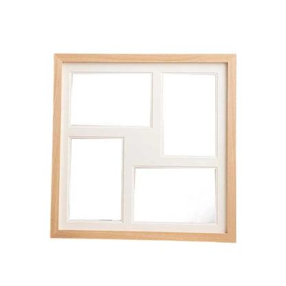 12x12 Multi-Opening Collage Picture Frame, Plastic Display for Four 4x6 Photos or One 12x12 Image - product view 2