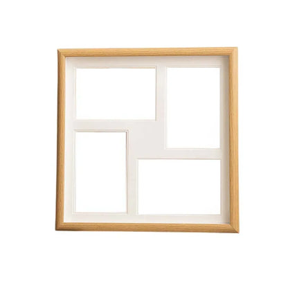 12x12 Multi-Opening Collage Picture Frame, Plastic Display for Four 4x6 Photos or One 12x12 Image - product view 4