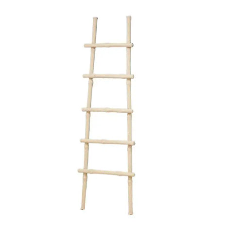 Miniature Decorative Ladder, 1:12 Scale Resin Ornament, 15 cm Tall, 3.2–4.4 cm Wide for Dollhouses and Micro Landscapes - product view 1