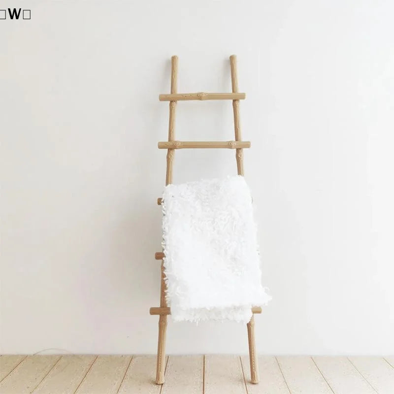 Miniature Decorative Ladder, 1:12 Scale Resin Ornament, 15 cm Tall, 3.2–4.4 cm Wide for Dollhouses and Micro Landscapes - product view 6