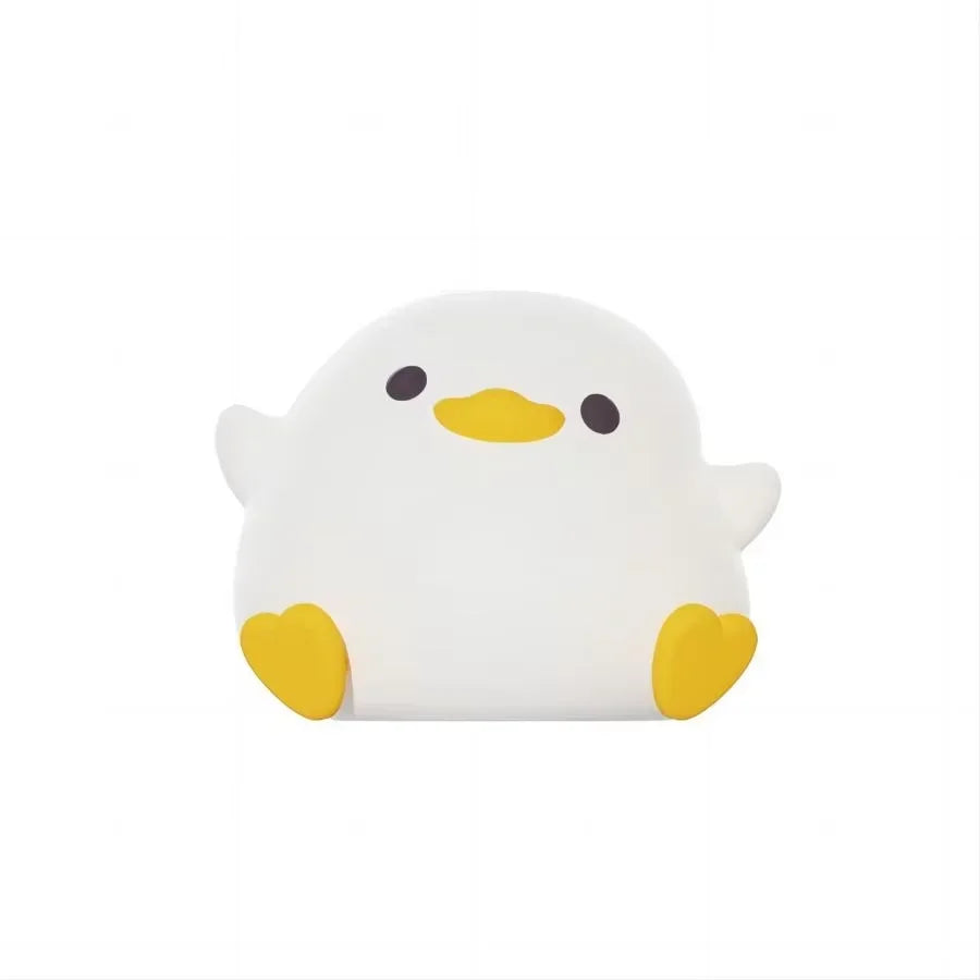 Rechargeable Duck Night Light, Silicone-Style Animal Design, Tap Brightness Control, USB Portable Indoor Accent Lamp - product view 1