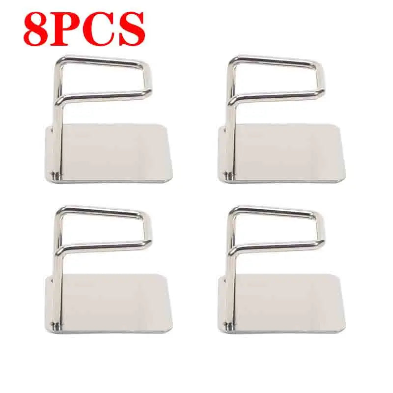 Stainless Steel Wall-Mounted Storage Holder, Traceless Paste Space-Saving Design, 4/8/16-Piece Sets for Home and Bathroom - product view 4