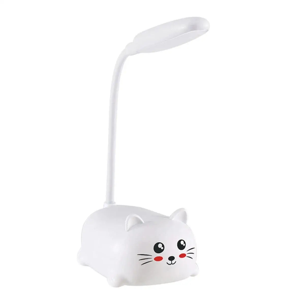 Cute Cat Rechargeable LED Table Lamp, USB Charging, 360° Flexible Neck, 400mAh Battery for Bedside and Reading - product view 3