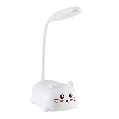 Cute Cat Rechargeable LED Table Lamp, USB Charging, 360° Flexible Neck, 400mAh Battery for Bedside and Reading - product view 3