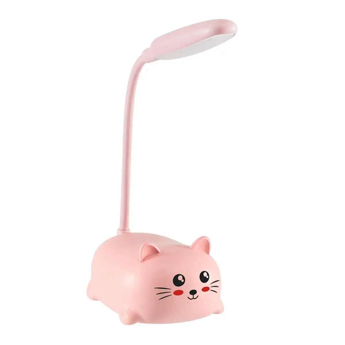 Cute Cat Rechargeable LED Table Lamp, USB Charging, 360° Flexible Neck, 400mAh Battery for Bedside and Reading - product view 4