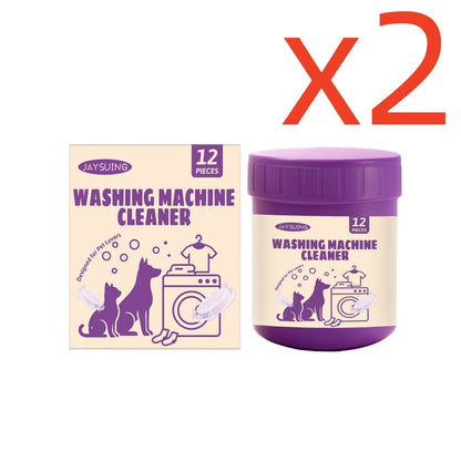 Washing Machine Cleaner Tablets, Odor Removing Descaler, Deep-Cleaning Formula, 12-Tablet Boxes for Laundry Care - product view 1