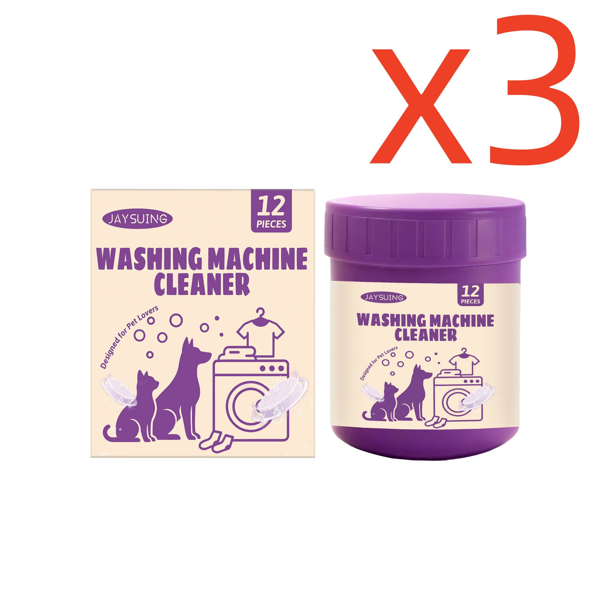 washing machine cleaner tablet - product view 3