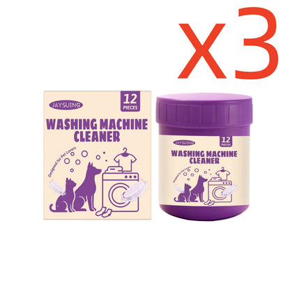 Washing Machine Cleaner Tablets, Odor Removing Descaler, Deep-Cleaning Formula, 12-Tablet Boxes for Laundry Care - product view 3