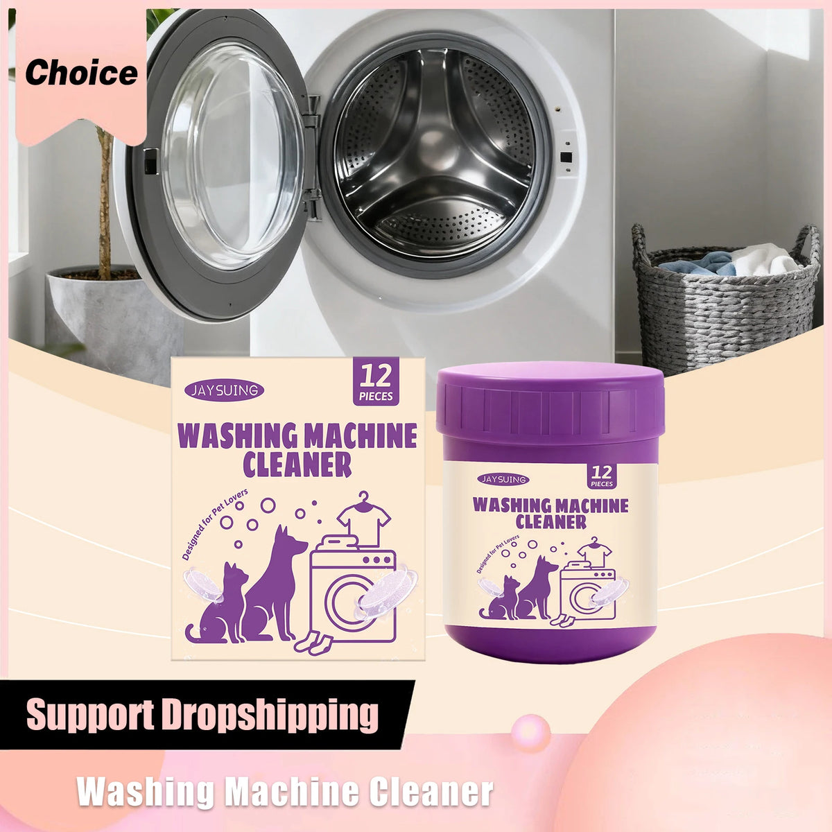 washing machine cleaner tablet - product view 4