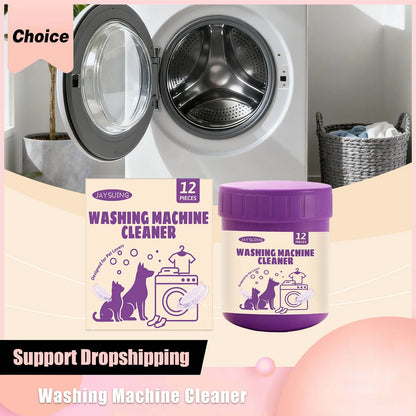 Washing Machine Cleaner Tablets, Odor Removing Descaler, Deep-Cleaning Formula, 12-Tablet Boxes for Laundry Care - product view 4