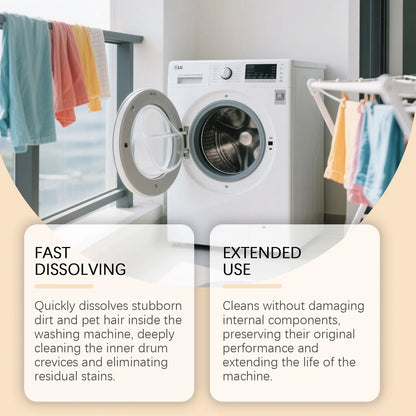 Washing Machine Cleaner Tablets, Odor Removing Descaler, Deep-Cleaning Formula, 12-Tablet Boxes for Laundry Care - product view 5