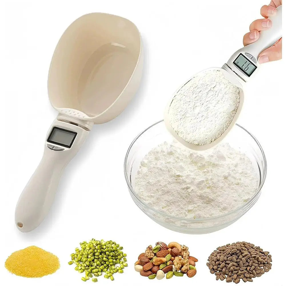 Adjustable Digital Measuring Spoon, 3–800 g Capacity, 1 g Precision, 4 Units, Detachable Scoop for Cooking and Baking - product view 3