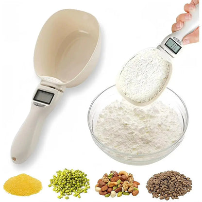 Adjustable Digital Measuring Spoon, 3–800 g Capacity, 1 g Precision, 4 Units, Detachable Scoop for Cooking and Baking - product view 3