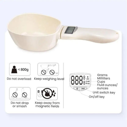Adjustable Digital Measuring Spoon, 3–800 g Capacity, 1 g Precision, 4 Units, Detachable Scoop for Cooking and Baking - product view 4