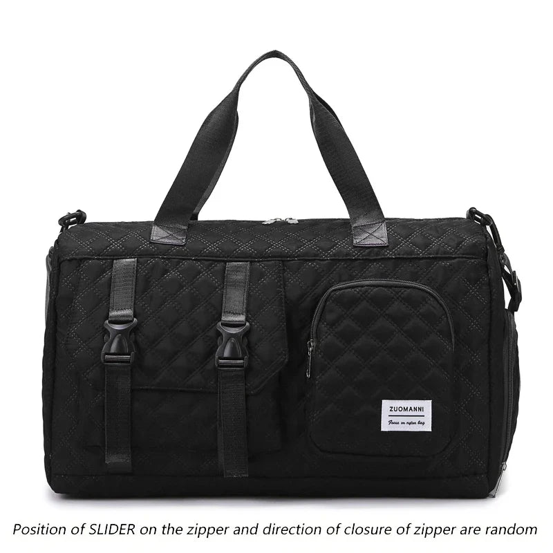 Casual Solid Travel Duffel Bag for Gym, Overnight Trips and Weekend Getaways, Portable Shoulder Carryall - product view 2