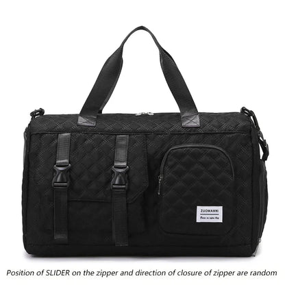 Casual Solid Travel Duffel Bag for Gym, Overnight Trips and Weekend Getaways, Portable Shoulder Carryall - product view 2
