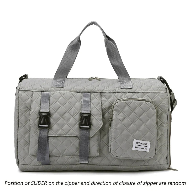 Casual Solid Travel Duffel Bag for Gym, Overnight Trips and Weekend Getaways, Portable Shoulder Carryall - product view 3