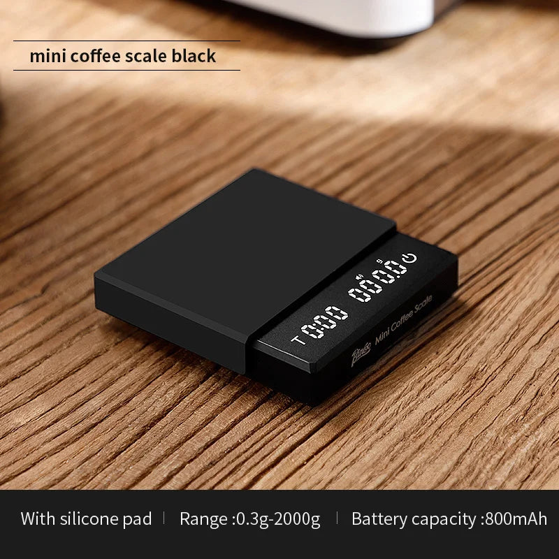 Digital Kitchen Scale, Mini Portable Coffee Scale with Timer, 2kg Capacity, 0.1g Precision and g/oz/ml Units - product view 1