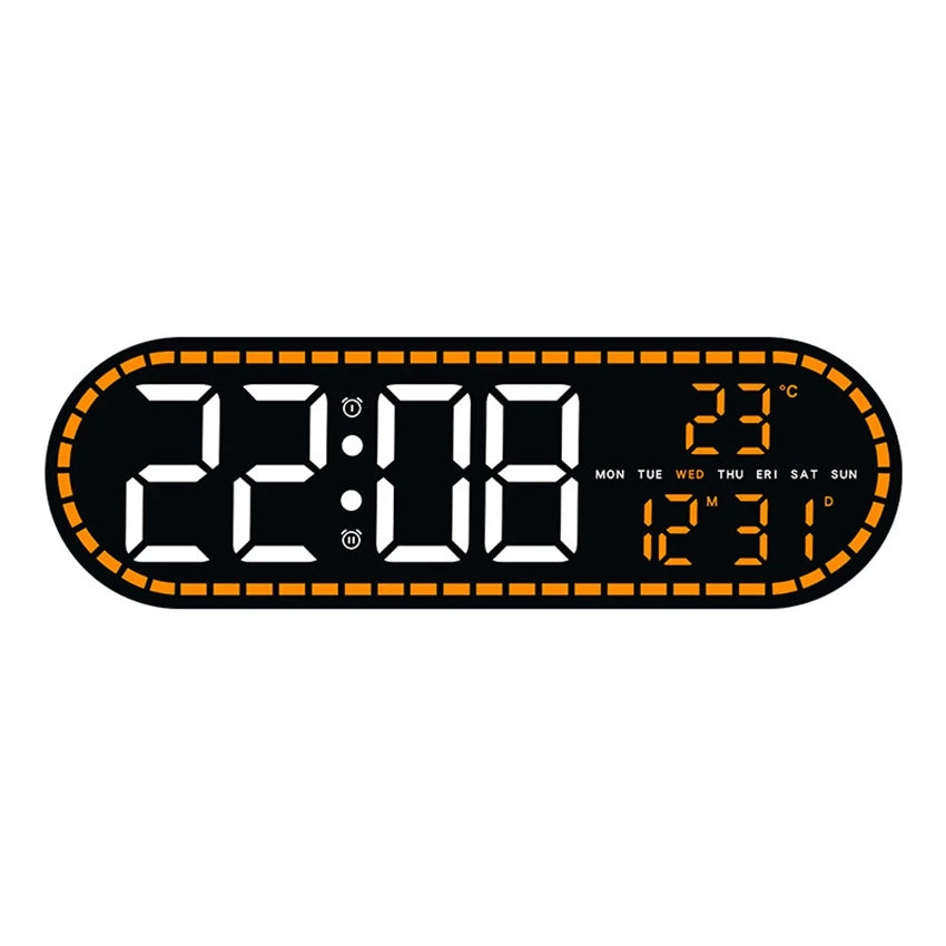 digital wall clock - product view 1