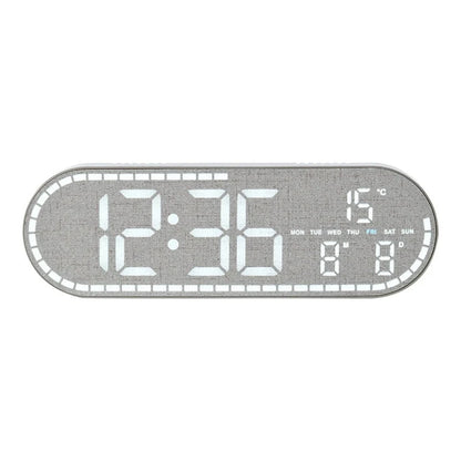 Digital Wall Clock with Temperature, Date and Week Display, 12/24-Hour Format, 4-Level Brightness for Home - product view 3