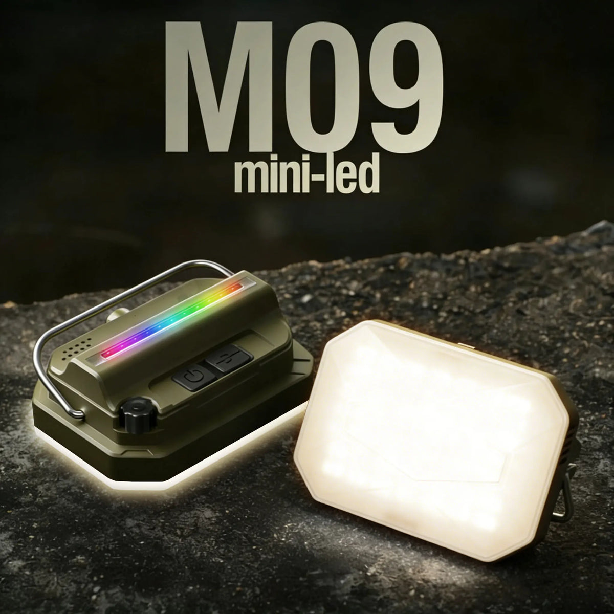 Rechargeable Camping LED Lantern, 8 Modes, USB Powered, Waterproof Mini Portable Light, Hanging or Bracket Options - product view 1