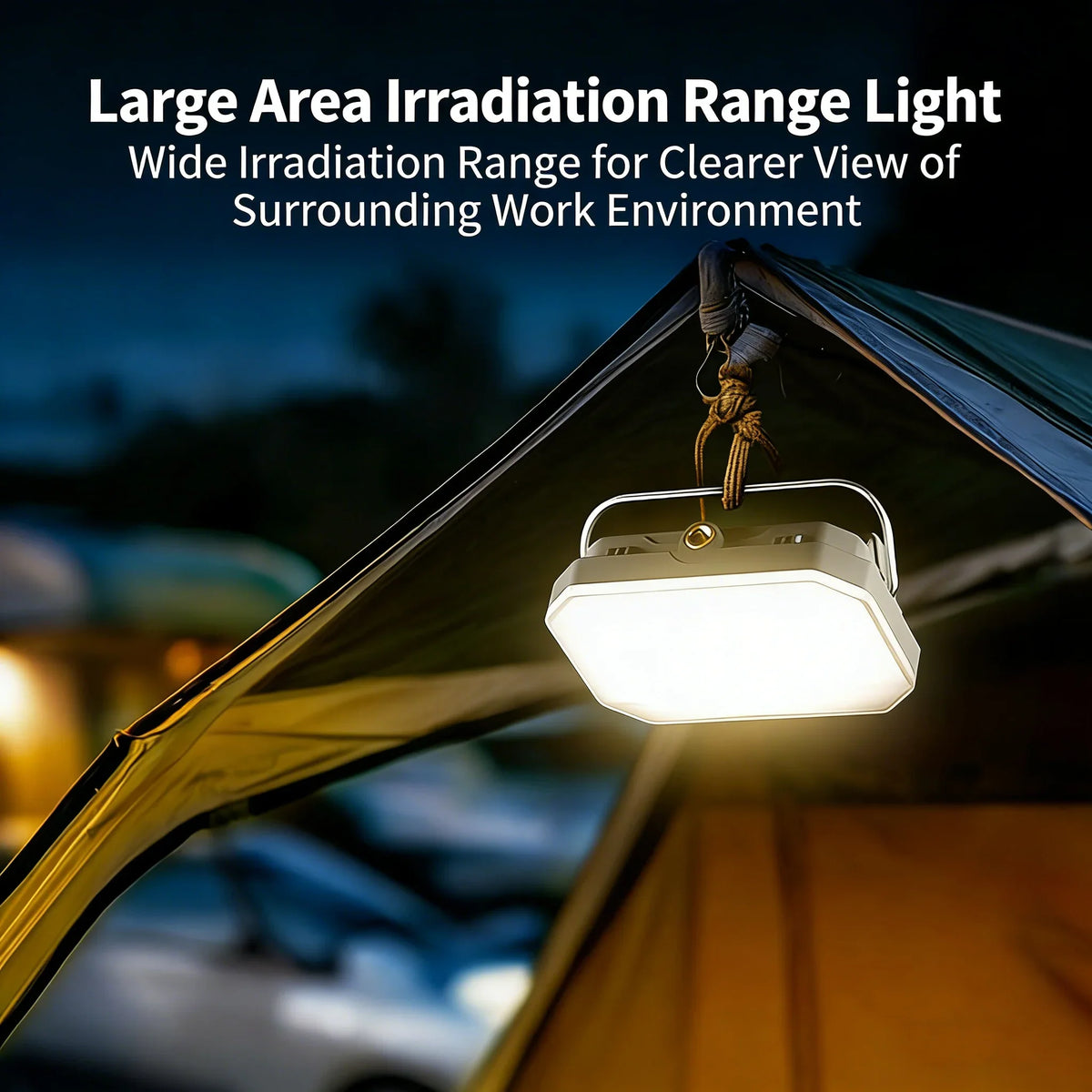 Rechargeable Camping LED Lantern, 8 Modes, USB Powered, Waterproof Mini Portable Light, Hanging or Bracket Options - product view 5