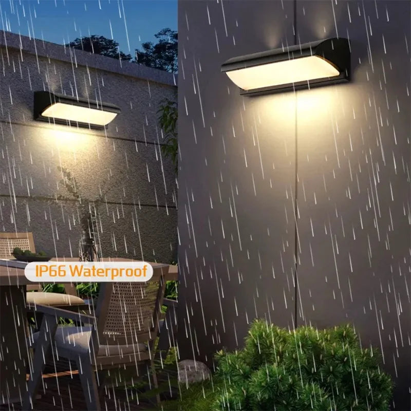 Outdoor LED Wall Sconce, IP65 Waterproof, Optional Radar Motion Sensor, 3–6m Detection, 220V AC, ABS Body - product view 3
