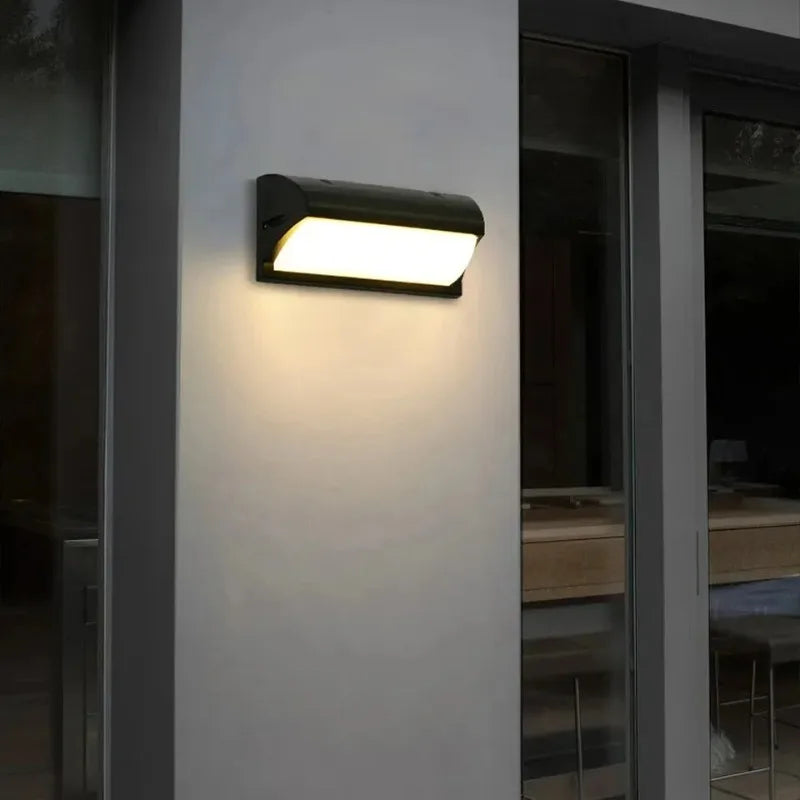 Outdoor LED Wall Sconce, IP65 Waterproof, Optional Radar Motion Sensor, 3–6m Detection, 220V AC, ABS Body - product view 4
