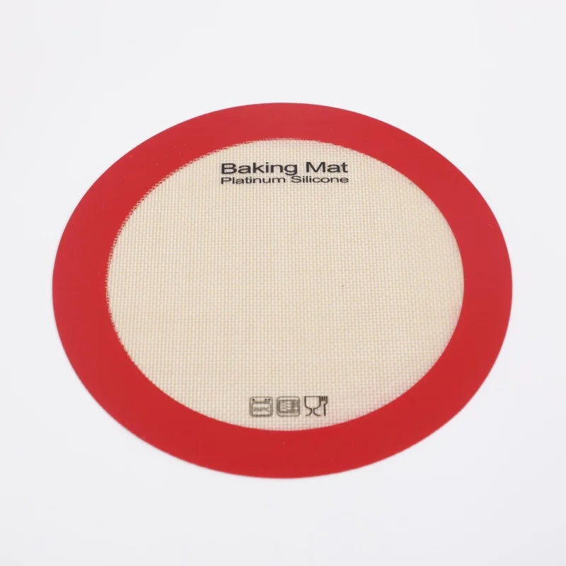 Round Silicone Baking Mat, Reusable Non-Stick Oven and Air Fryer Liner, 23 cm, Dishwasher Safe - product view 1