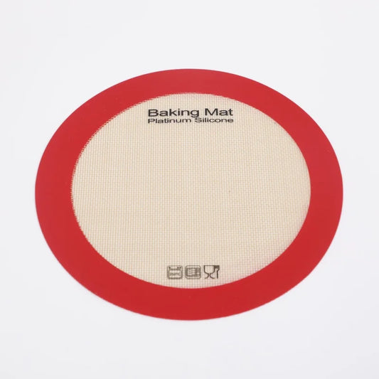 Round Silicone Baking Mat, Reusable Non-Stick Oven and Air Fryer Liner, 23 cm, Dishwasher Safe - product view 1