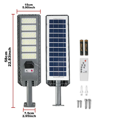 Solar Motion Sensor Security Light, 167 LED Outdoor Lamp with Remote Control, 3 Timer Settings for Driveways and Gardens - product view 2