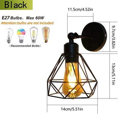 Modern Black Swing Arm Wall Lamp, E27 Bulb Base, Iron Construction, AC Powered Sconce for Bedroom, Foyer or Study - product view 1