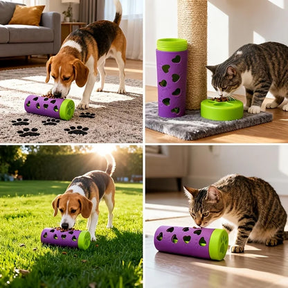 Plastic Slow Feeder for Dogs and Cats, Detachable Treat Dispenser and Bite-Resistant Chew Toy, 1PC Option for Indoor or Outdoor Use - product view 3