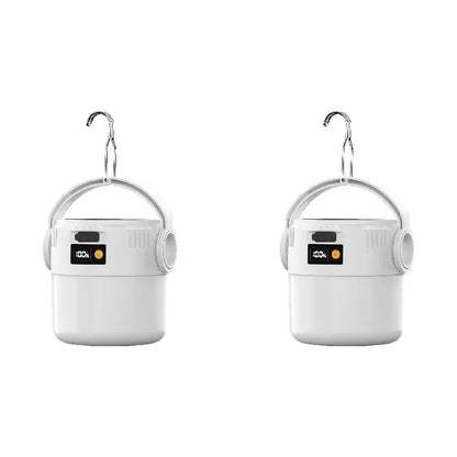 Solar and USB Rechargeable Camping Lantern, Adjustable LED Emergency Light with Hanging Hook, ABS Body, 800mAh or 2-Pack - product view 2