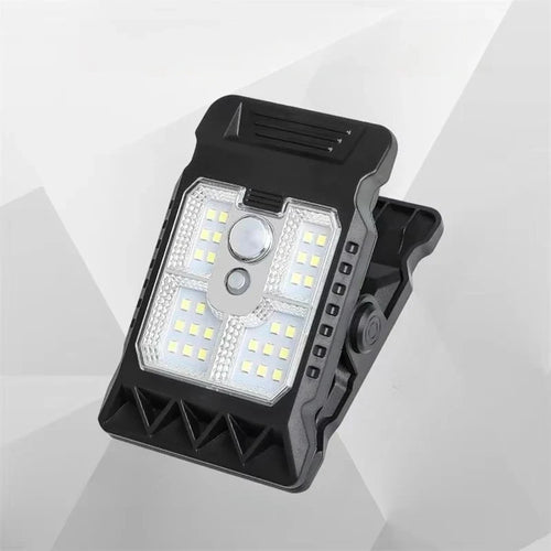 Solar Clip-On Fence Light, Motion Sensor, 3 Modes, 3-Level Dimming, ABS Body, 1 or 2 Piece Outdoor Light Set - product view 1