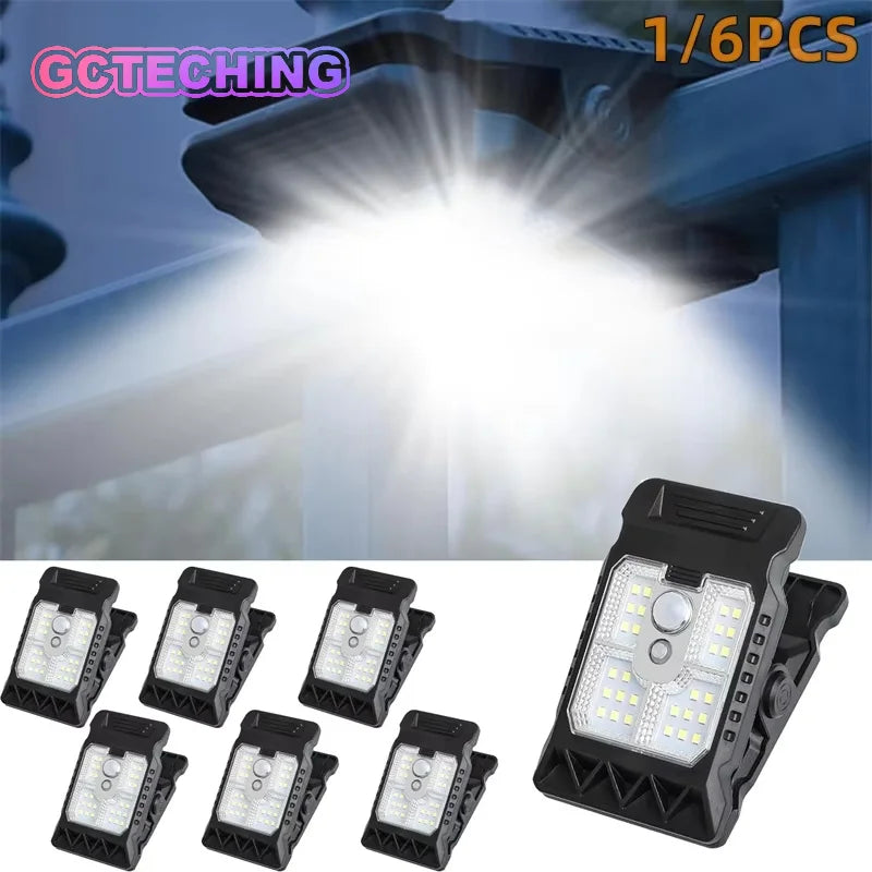 Solar Clip-On Fence Light, Motion Sensor, 3 Modes, 3-Level Dimming, ABS Body, 1 or 2 Piece Outdoor Light Set - product view 2