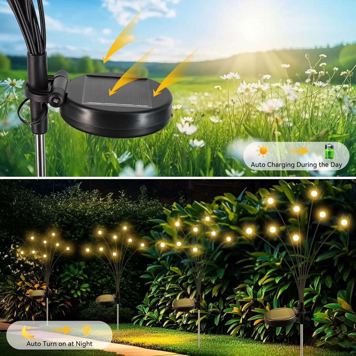 solar pathway lights - product view 4